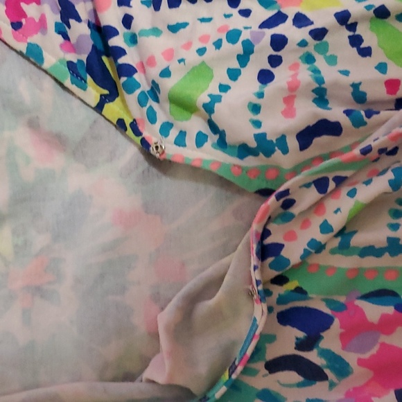 Lilly Pulitzer Madilyn Romper in Dive In - Picture 6 of 6